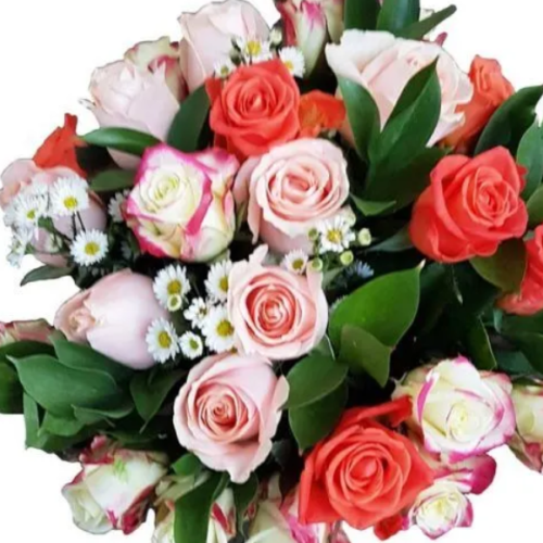 Mixed Roses dozen bouquet